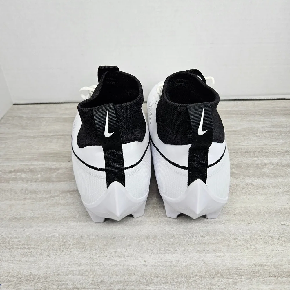 Nike Vapor Edge Pro 360 2 Football Cleats White Black Panda Mens‎ Size 13.5 NWOB